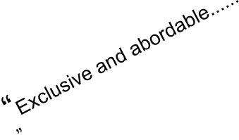 �Exclusive and abordable...... �